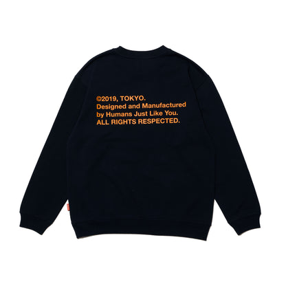ALLENWOOD LIBERTY LOGO CREW NAVY