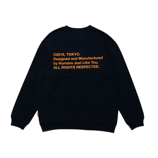 ALLENWOOD LIBERTY LOGO CREW NAVY