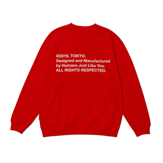 ALLENWOOD LIBERTY LOGO CREW RED