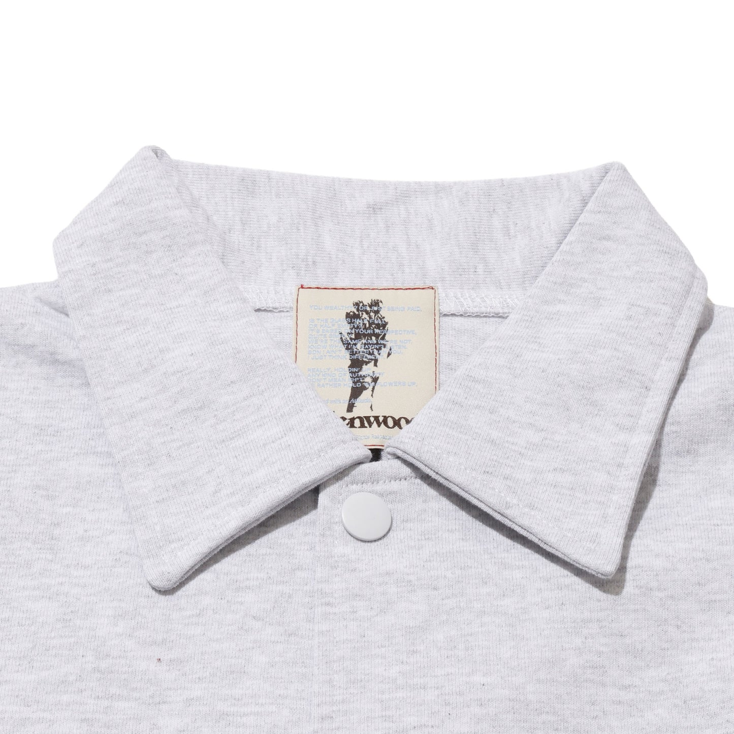 ALLENWOOD HOME COTTON COACH JACKET ASH GRAY