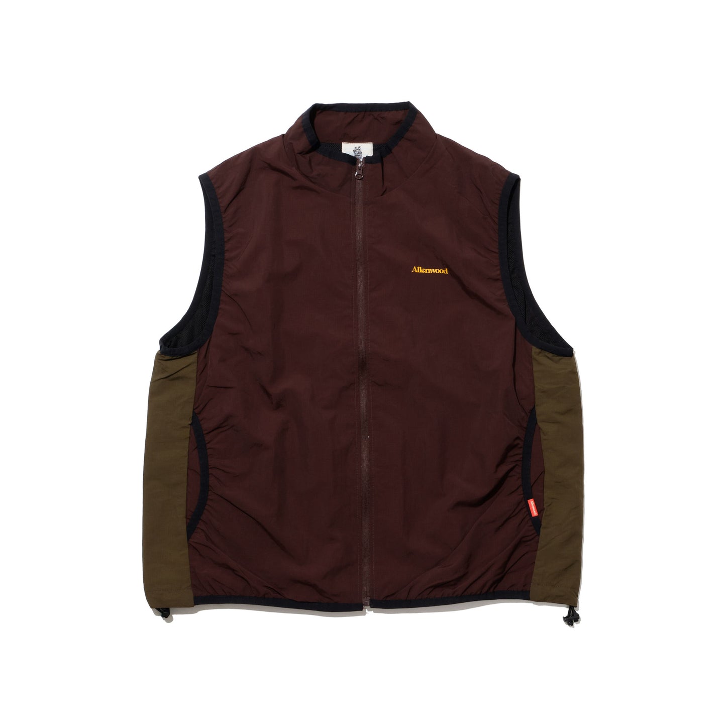 ALLENWOOD NYLON PACKABLE VEST BROWN/OLIVE