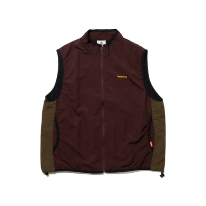 ALLENWOOD NYLON PACKABLE VEST BROWN/OLIVE