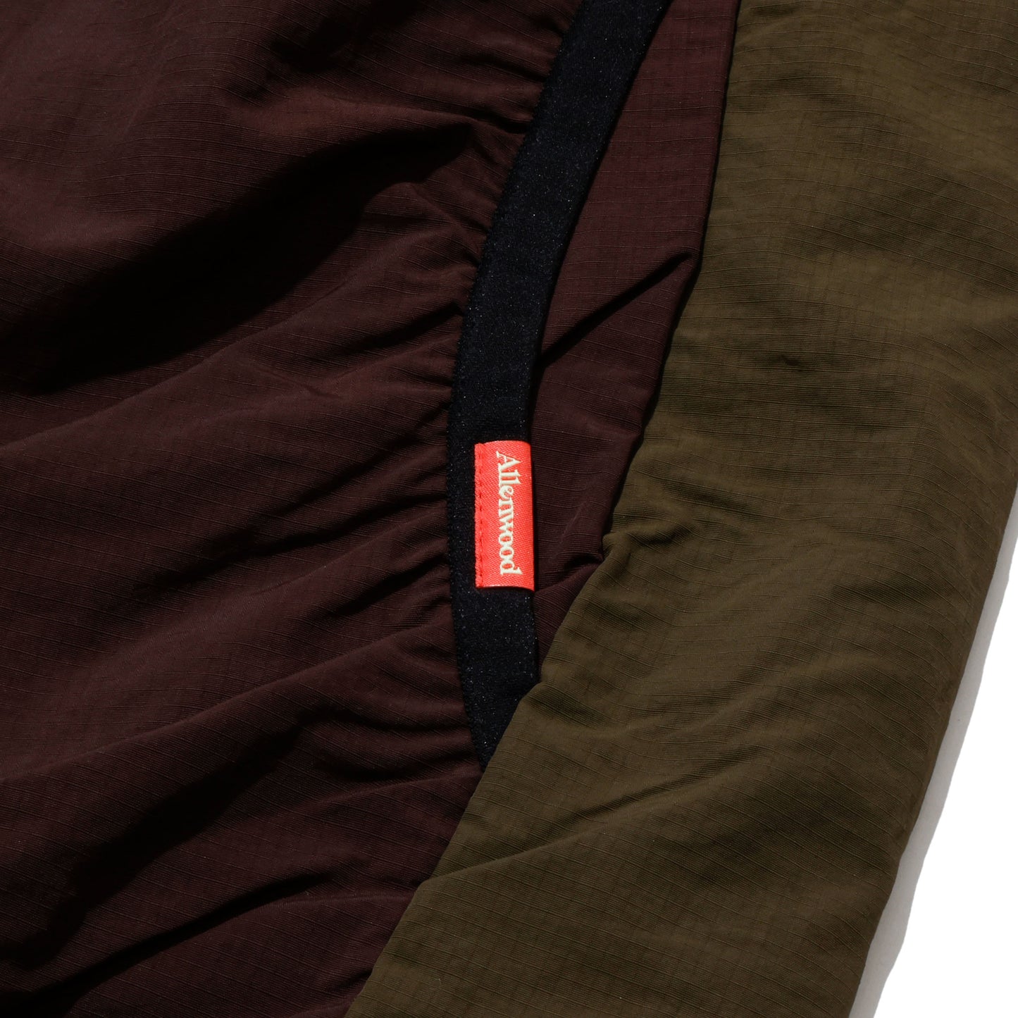 ALLENWOOD NYLON PACKABLE VEST BROWN/OLIVE