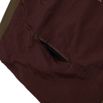 ALLENWOOD NYLON PACKABLE VEST BROWN/OLIVE