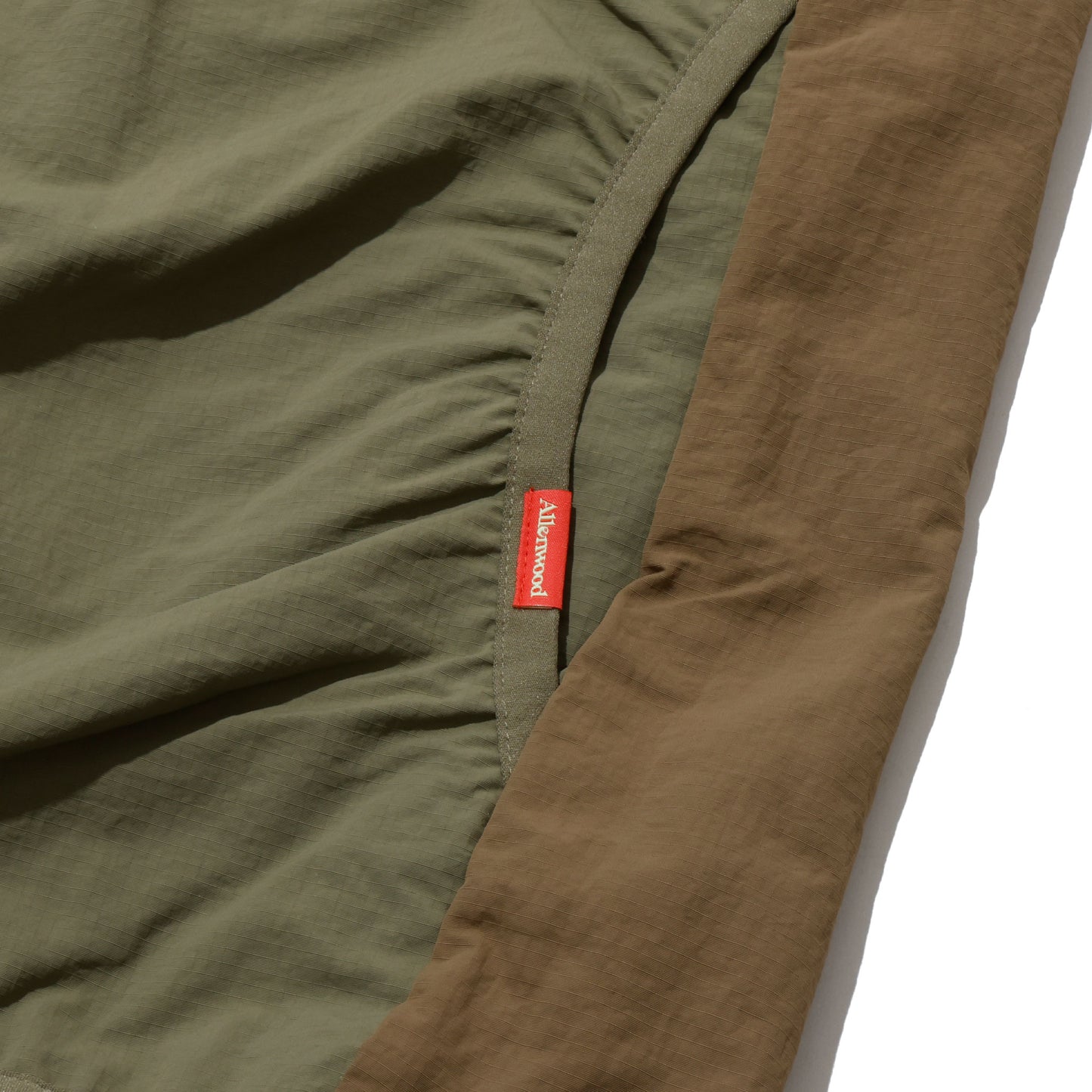 ALLENWOOD NYLON PACKABLE VEST MOSS/LIGHT BROWN