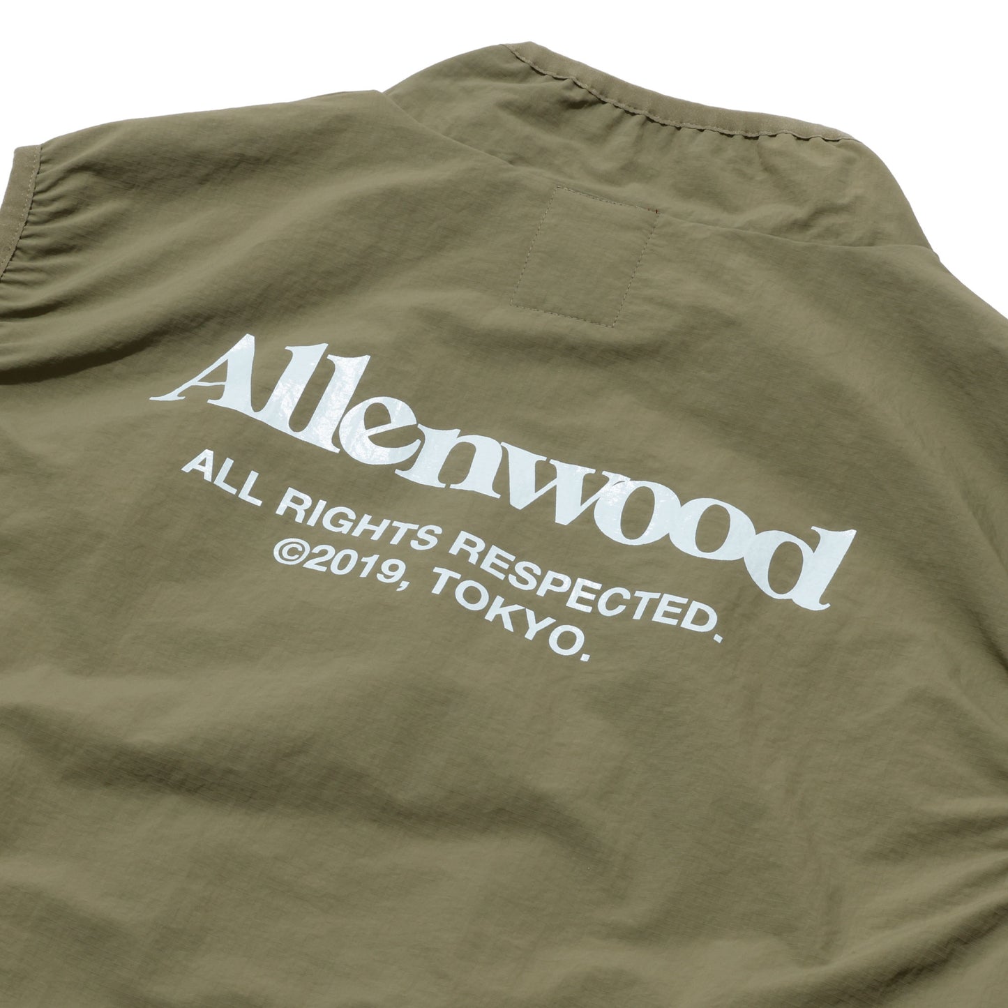ALLENWOOD NYLON PACKABLE VEST MOSS/LIGHT BROWN