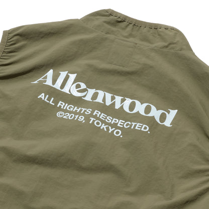 ALLENWOOD NYLON PACKABLE VEST MOSS/LIGHT BROWN