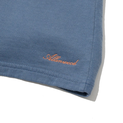 ALLENWOOD GARMENT DYE SWEAT SHORTS BLUE JEAN
