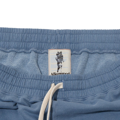 ALLENWOOD GARMENT DYE SWEAT SHORTS BLUE JEAN