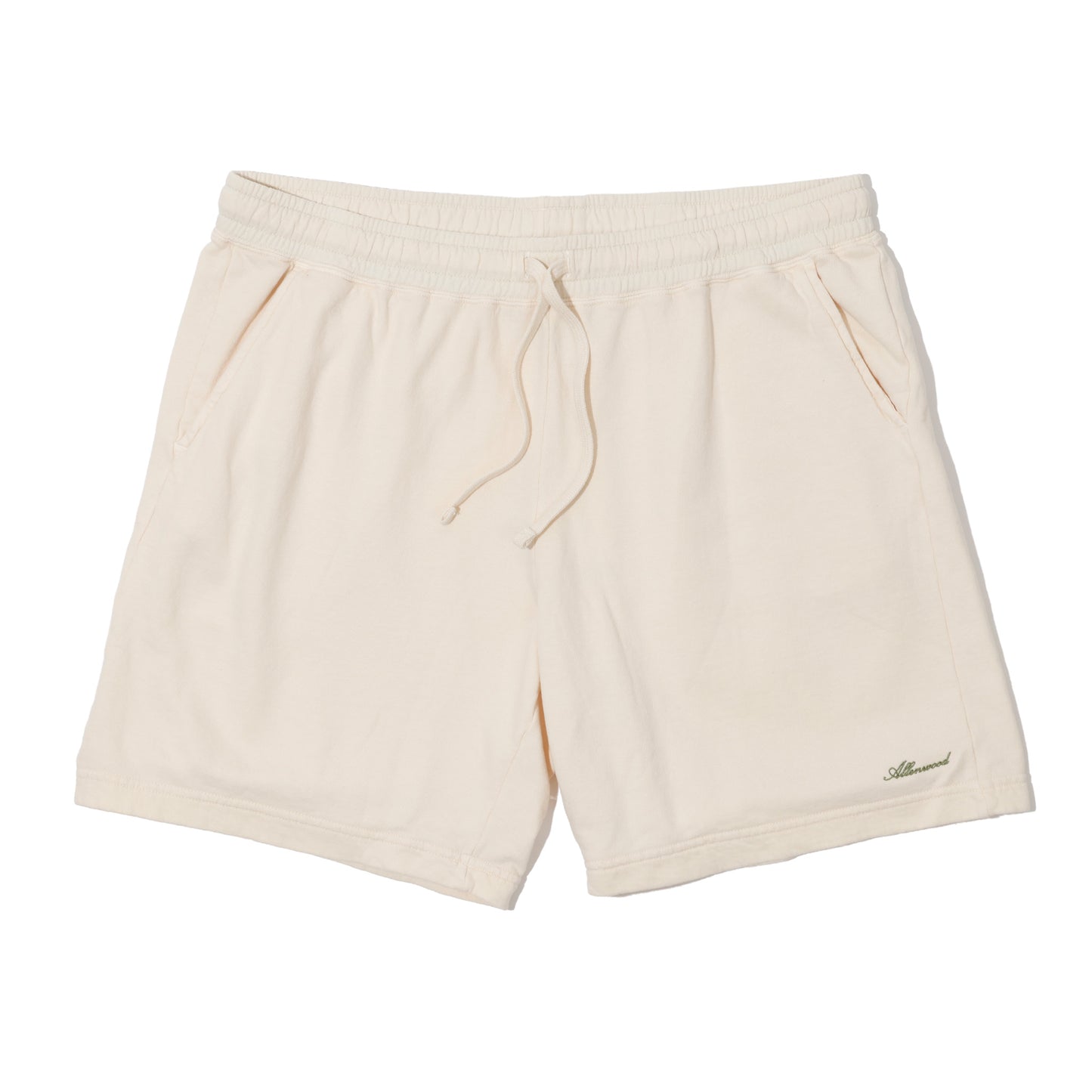 ALLENWOOD GARMENT DYE SWEAT SHORTS IVORY