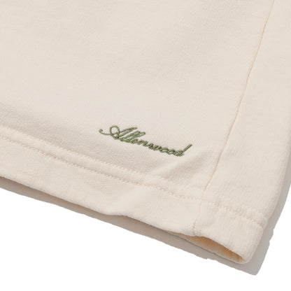 ALLENWOOD GARMENT DYE SWEAT SHORTS IVORY