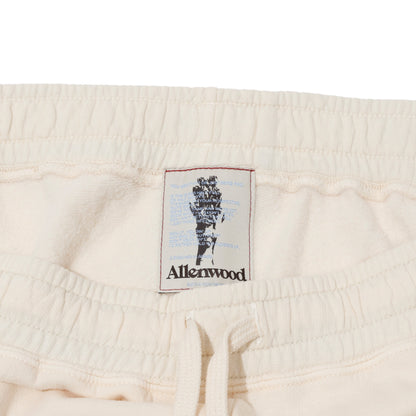 ALLENWOOD GARMENT DYE SWEAT SHORTS IVORY