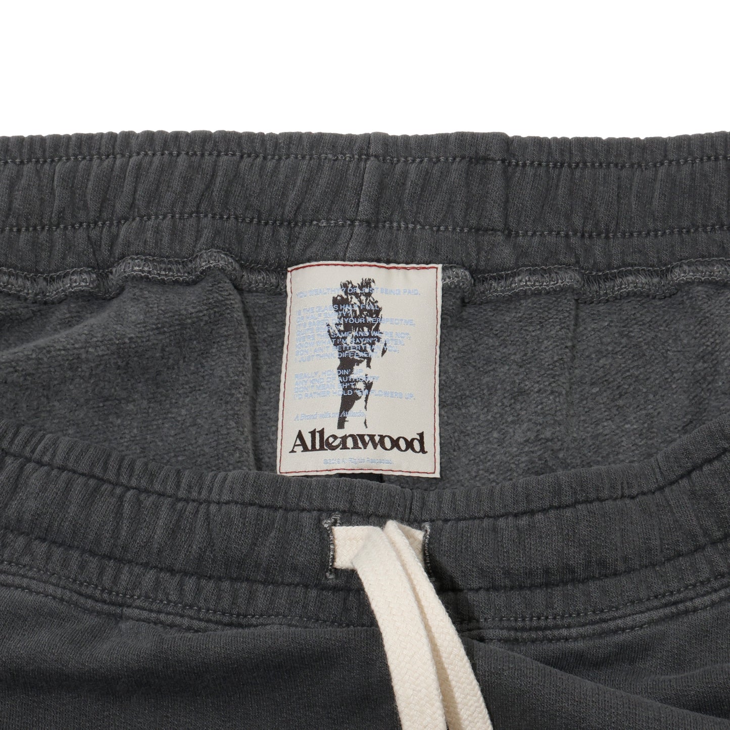 ALLENWOOD GARMENT DYE SWEAT SHORTS PEPPER