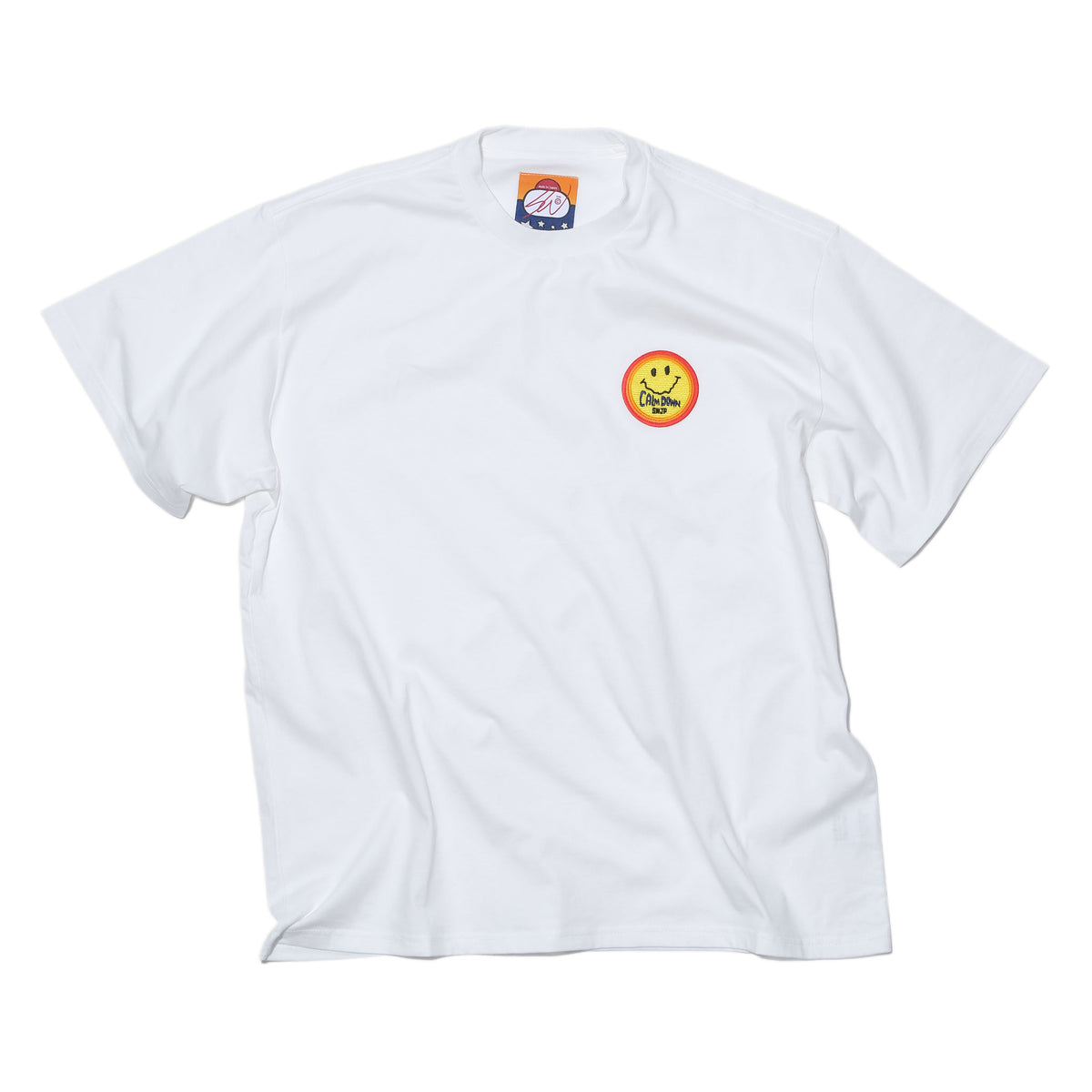 SWJP CALMDOWN PATCH TEE WHITE