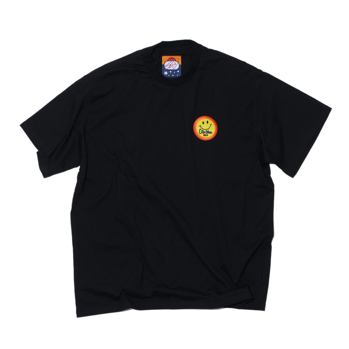 SWJP CALMDOWN PATCH TEE BLACK