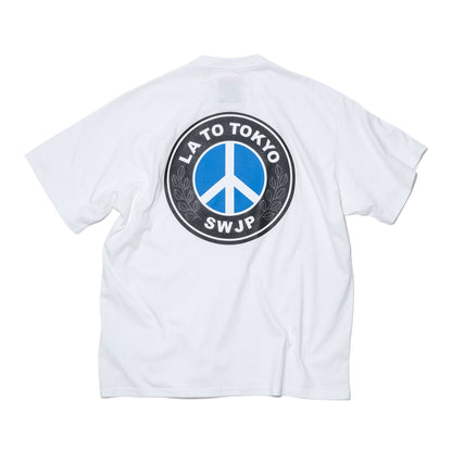 SWJP BEE EM W PEACE T-SHIRT 2 WHITE