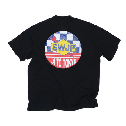 SWJP GAS STATION T-SHIRT BLACK