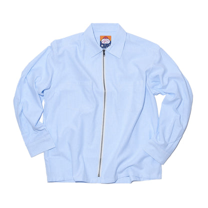 SWJP OXFORD ZIP SHIRT BLUE