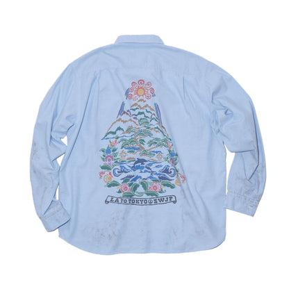 SWJP MOS CHAMBRAY SHIRT BLUE