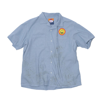 SWJP WRITERS BLOCK CHAMBRAY SHIRT W/O PAINT BLUE