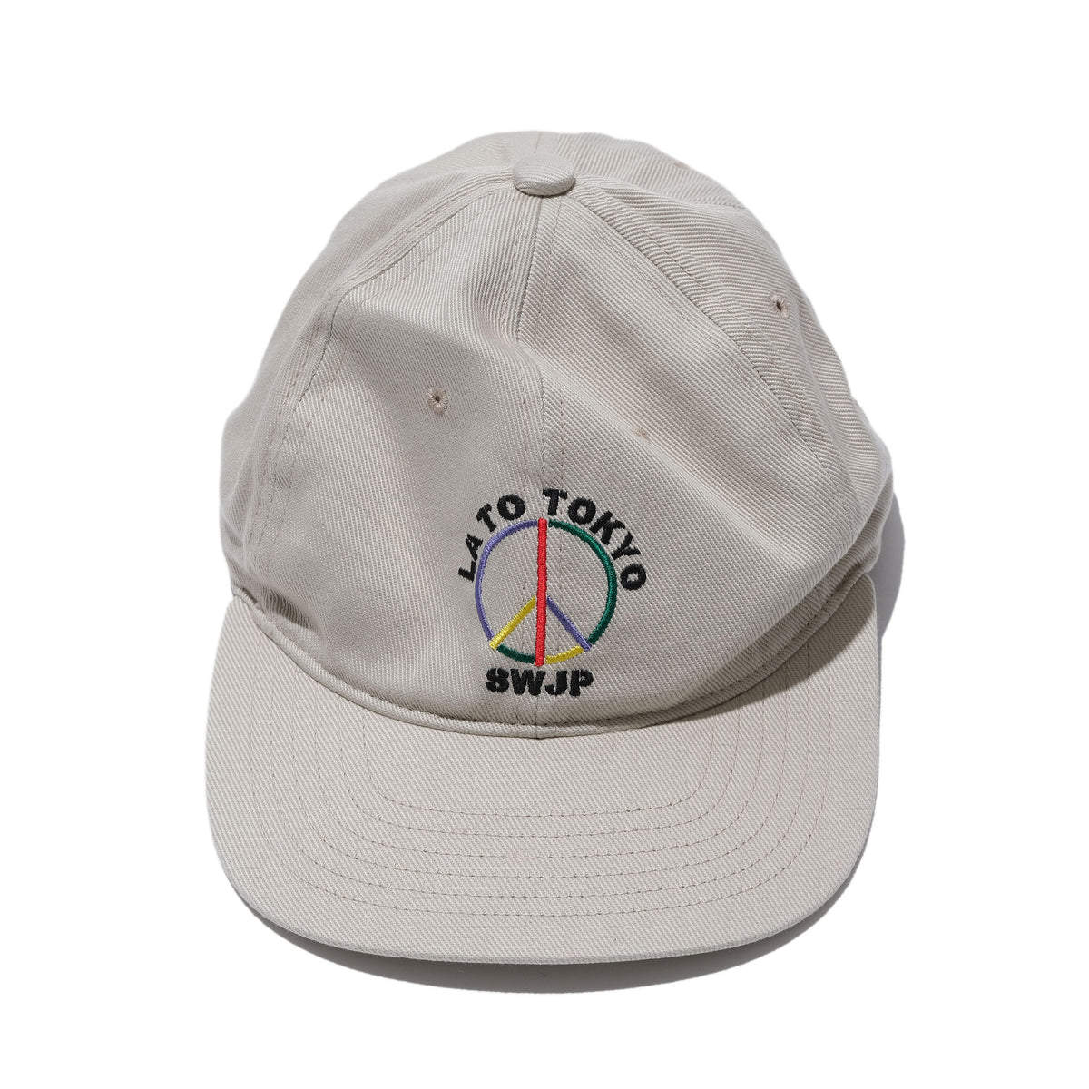 SWJP LA TO TOKYO PEACE CAP BEIGE