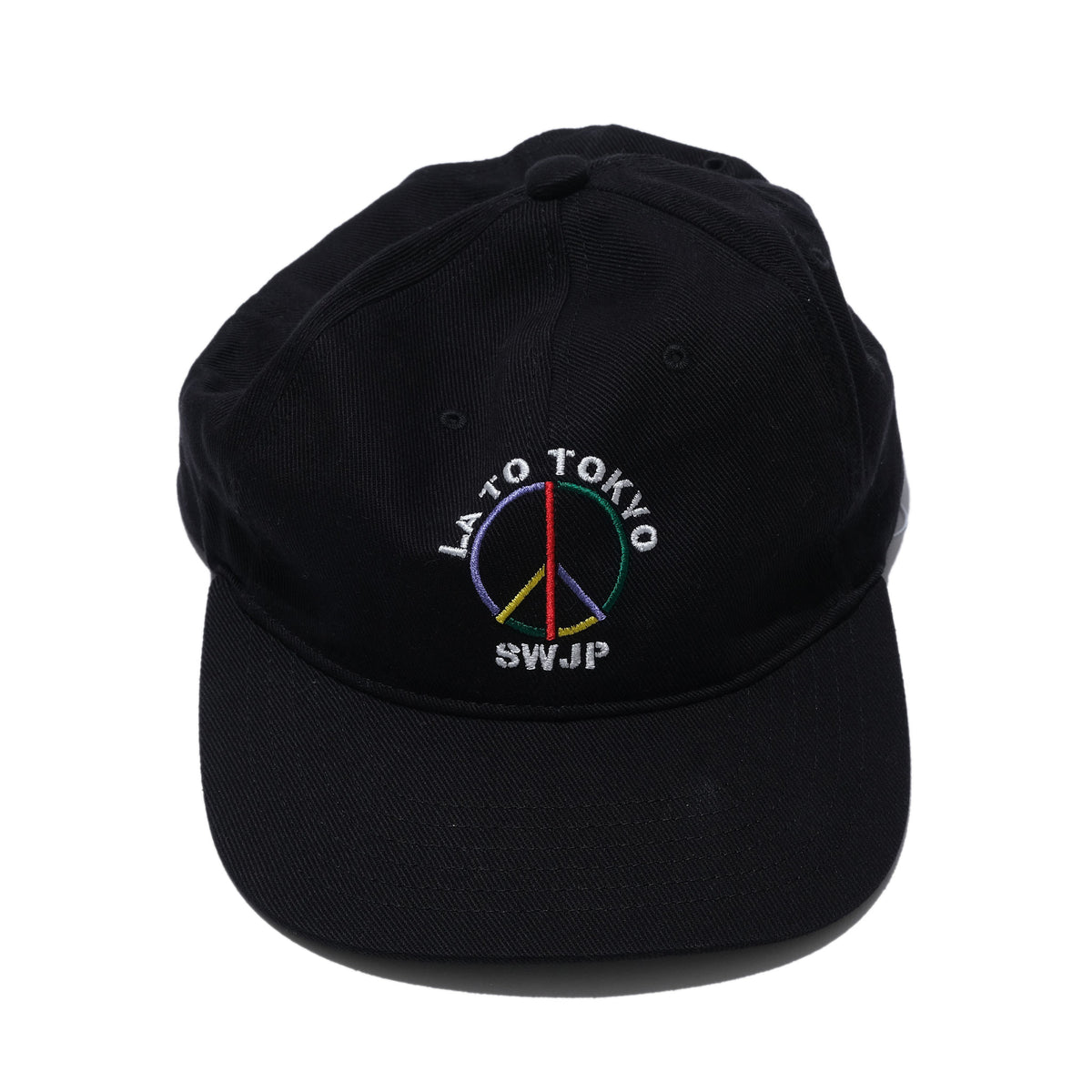 SWJP LA TO TOKYO PEACE CAP BLACK