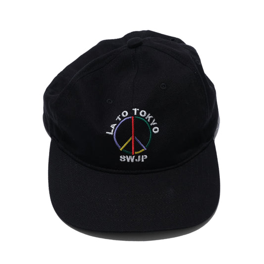 SWJP LA TO TOKYO PEACE CAP BLACK