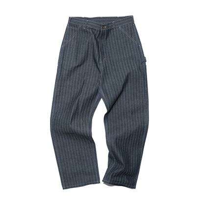 SWJP HERRINGBONE DENIM CARPENTER PANTS GRAY