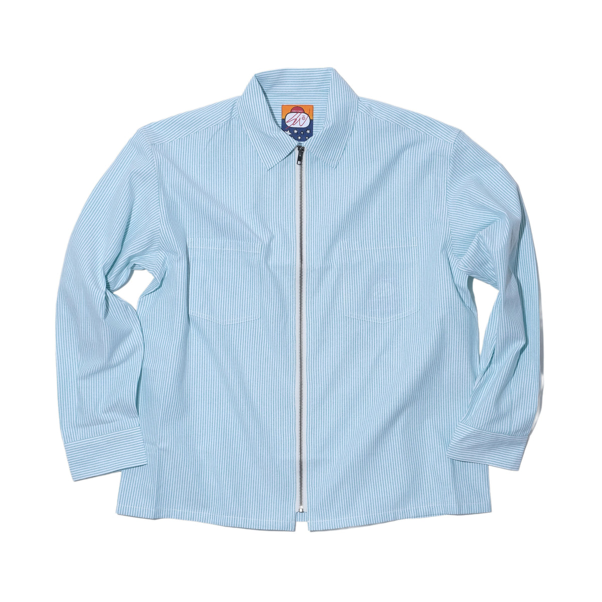 SWJP OXFORD ZIP SHIRT GREEN