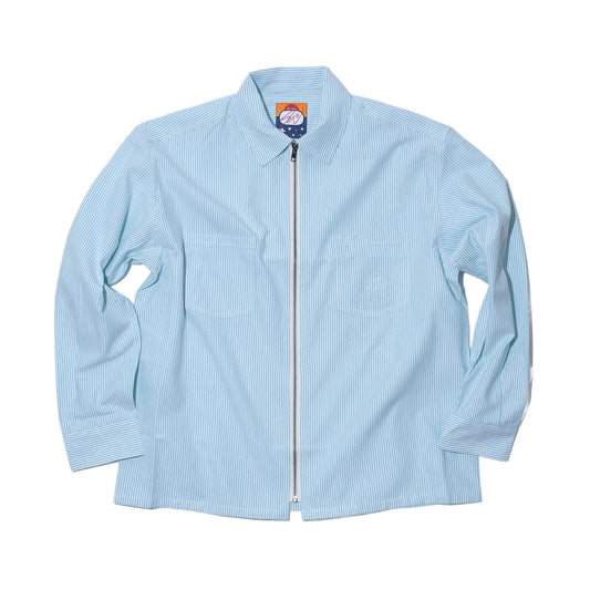 SWJP OXFORD ZIP SHIRT GREEN