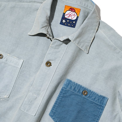 SWJP PULLOVER WORK SHIRT BLUE