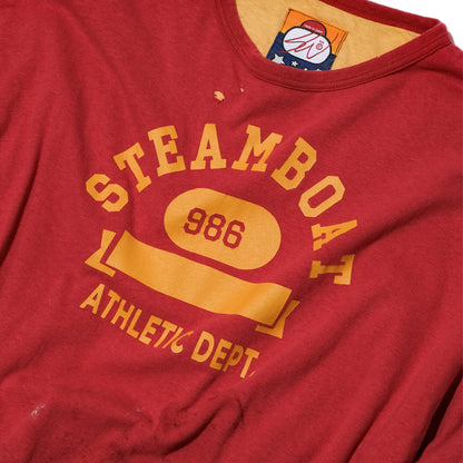 SWJP STEAMBOAT REVERSIBLE T-SHIRT RED/YELLOW