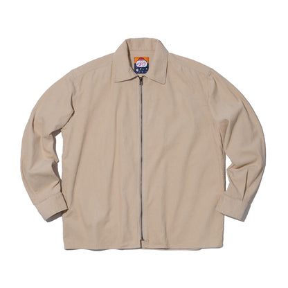 SWJP CORDUROY ZIP UP SHIRT BEIGE