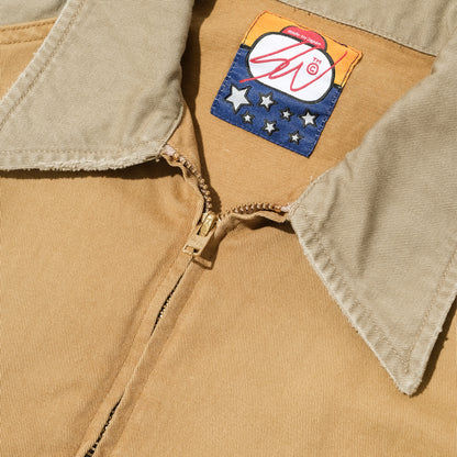SWJP TWO TONE WORK JACKET BEIGE