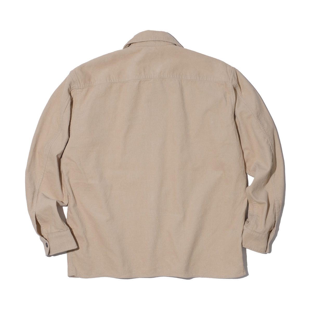 SWJP CORDUROY ZIP UP SHIRT BEIGE