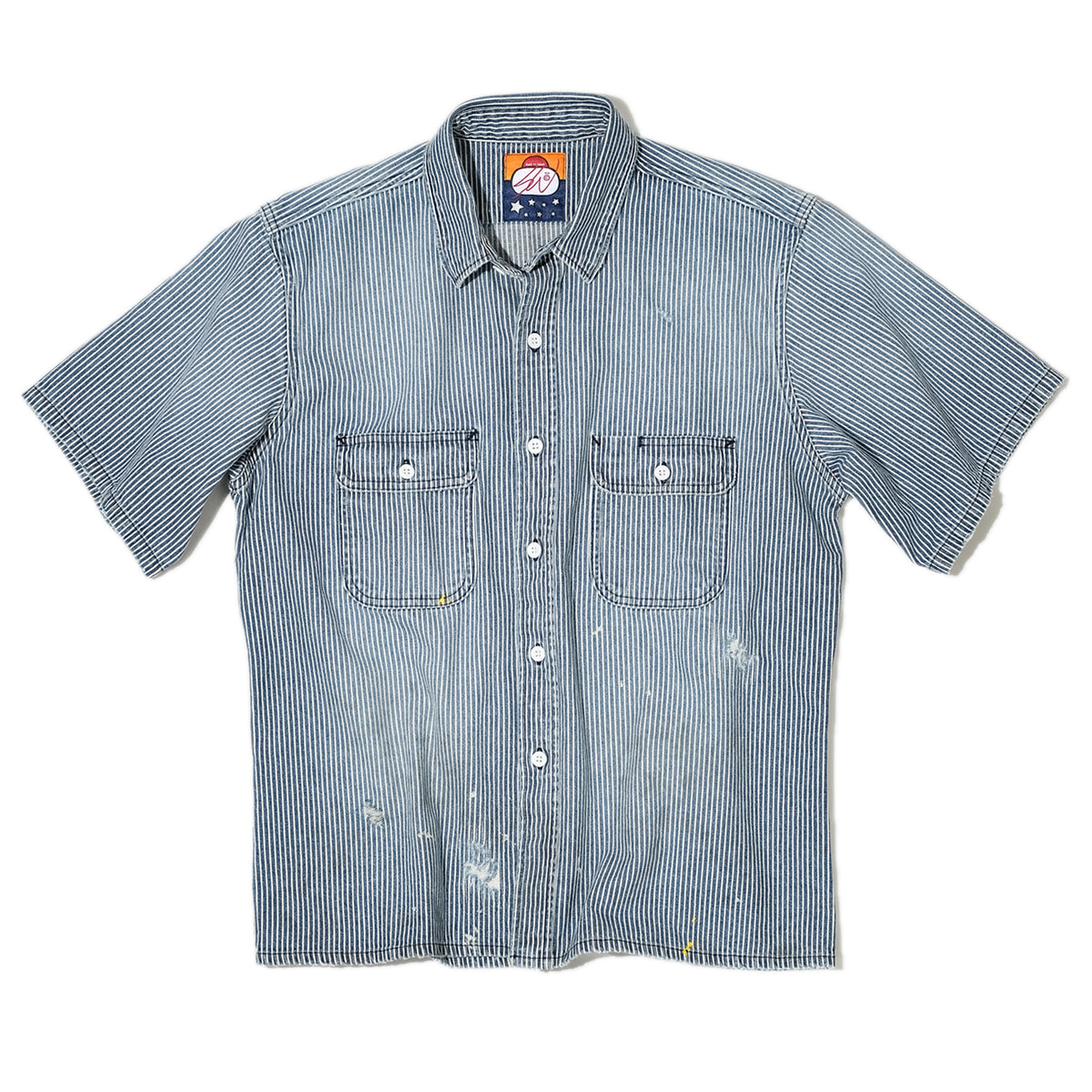 SWJP HICKORY S/S SHIRT BLUE