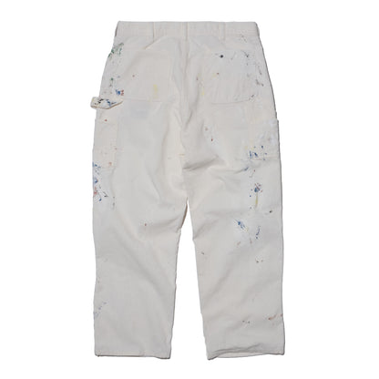SWJP CORDUROY CARPENTER PAINTED PANTS WHITE