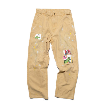SWJP REPAIRED CARPENTER PANTS BEIGE