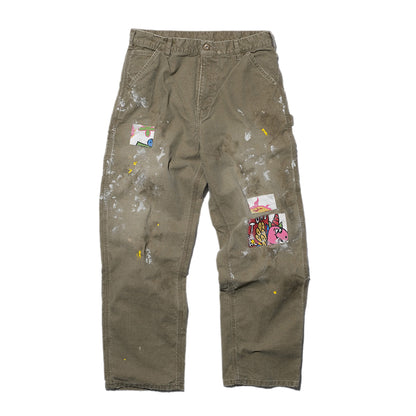 SWJP REPAIRED CARPENTER PANTS OLIVE