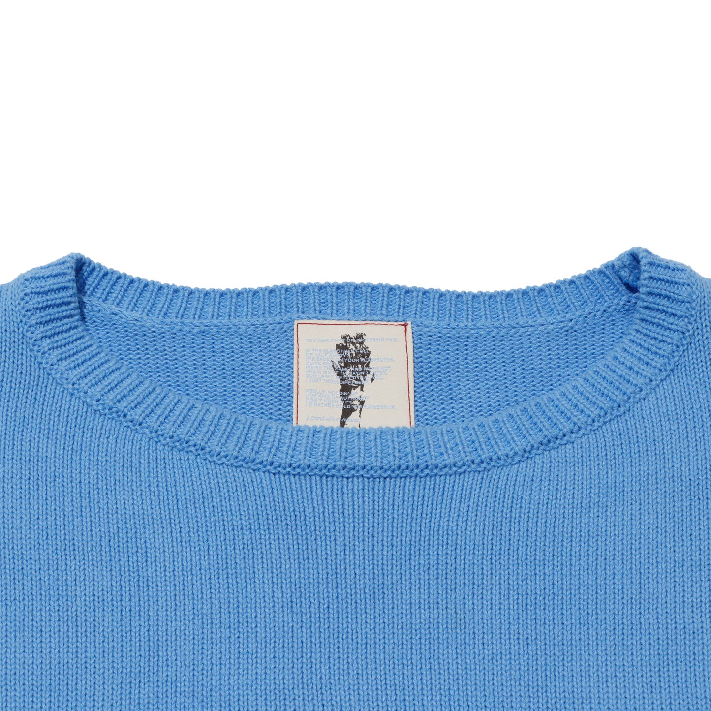 ALLENWOOD LOGO KNIT SAX BLUE
