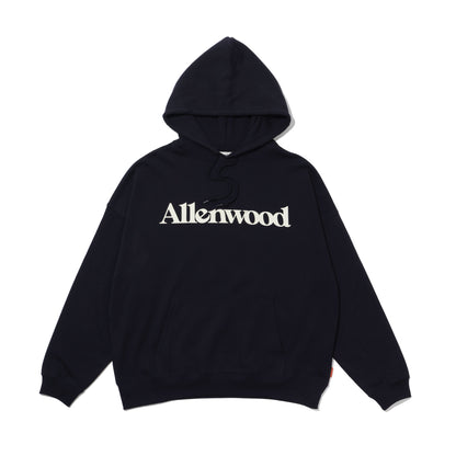 ALLENWOOD LOGO OVERSIZED HOODIE  NAVY