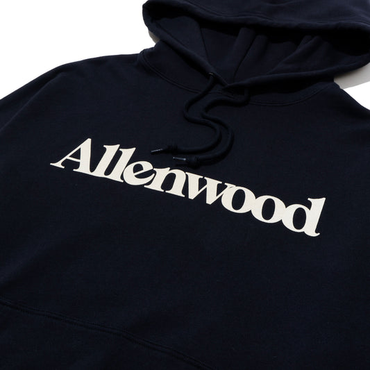 ALLENWOOD LOGO OVERSIZED HOODIE  NAVY