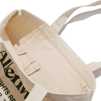 ALLENWOOD LOGO TOTE IVORY