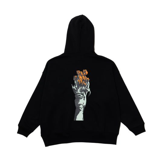ALLENWOOD F.O.P OVERSIZED HOODIE BLACK