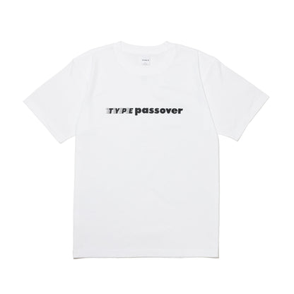 TYPE C x PASSOVER  TYPE PASSOVER S/S TEE WHITE