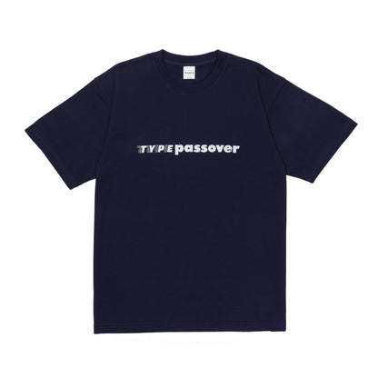 TYPE C x PASSOVER  TYPE PASSOVER S/S TEE NAVY