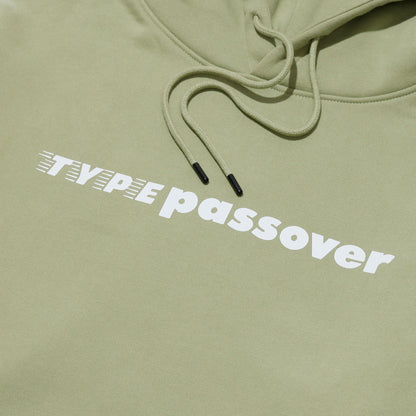 TYPE C x PASSOVER  TYPE PASSOVER HOODIE PASTEL GREEN