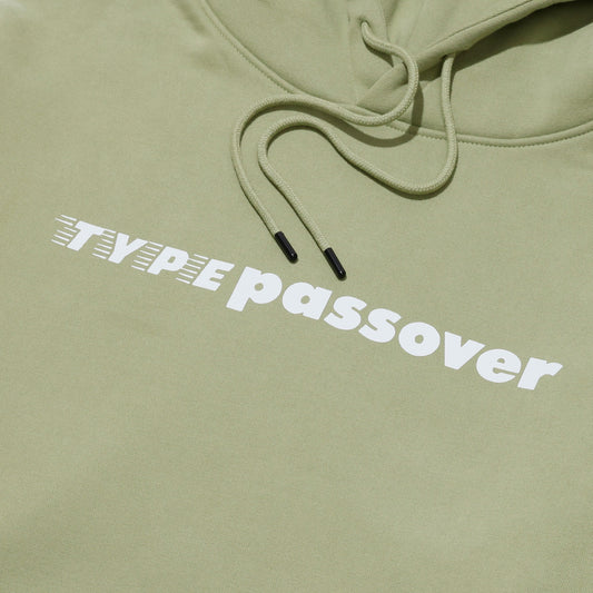 TYPE C x PASSOVER  TYPE PASSOVER HOODIE PASTEL GREEN