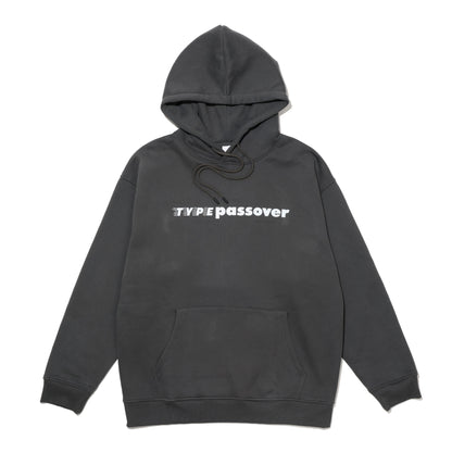 TYPE C x PASSOVER  TYPE PASSOVER HOODIE PASTEL CHARCOAL