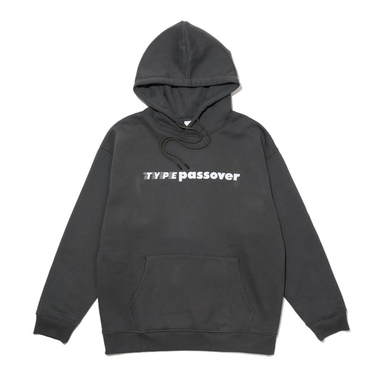 TYPE C x PASSOVER  TYPE PASSOVER HOODIE PASTEL CHARCOAL